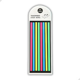 Marca Texto Adesivo Em Fita Neon Post It Cartela 160 Fitas