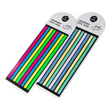 Marca Texto Adesivo Em Fita Neon Post It Cartela 160 Fitas