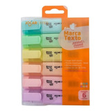 Marca Texto Tons Pastel Estojo Com