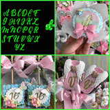 Marcador Alfabeto Letras Cursivas (maiúsculo) Mod 1 3 Cm