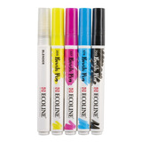 Marcador Aquarela Brush Pen Ecoline 5un - Primárias/ Blender
