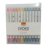 Marcador Artistico Dual Brush Pen Evoke - Blister C/12 Cores