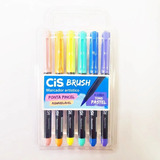 Marcador Brush Pen Lettering C/6 Tons