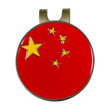 Marcador De Bola De Golfe - Green Marker - Bandeira Da China