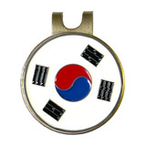 Marcador De Bola Golfe- Green Marker- Bandeira Coreia Do Sul