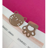 Marcador De Página Love Gato Blister C/ 2 Unidades - Molin Cor Bronze