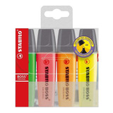 Marcador De Texto Stabilo Boss 15/704-70 4 Unidades Multicor