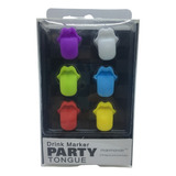 Marcador Identificador Drinks Copos Taças Silicone Língua