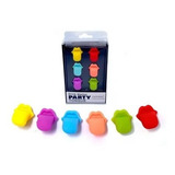Marcador Identificador Para Taças Vinho Drink Copo Silicone
