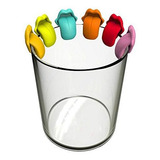 Marcador Taça Copos Bebidas Silicone 6 Peças Língua