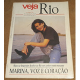 Marina Lima Matéria De Capa Na Revista Veja Rio De 1991