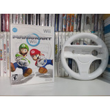 Mario Kart Wii Original Com Volante Completo