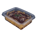 Marmita Fit 400ml Pote Retangular Freezer Microondas 100un
