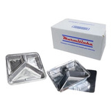 Marmitex De Aluminio Em Y 3 Div 900ml Marmitinha Cx 100 Cor Alumínio