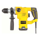 Martelete Rompedor E Perfurador Stanley Sds Plus Com 3,5j 3 Modos Ferramenta Ideal Para Trabalhos Pesados Potência 1250w Modelo Sthr1232k 220v