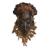 Máscara Africana Em Madeira Angola Étnica