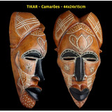 Máscara Africana Grupo Étnico Tikar - Camarões