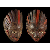Máscara Africana Yoruba - Autêntica, Antiga E Incomum