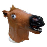 Máscara Cabeça De Cavalo Cosplay Halloween Fantasia, Látex