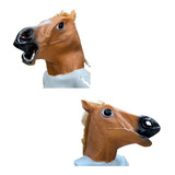 Máscara Cabeça De Cavalo Cosplay Látex Fantasia