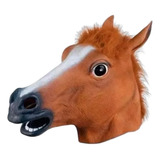 Máscara Cabeça De Cavalo Látex Fantasia Cosplay