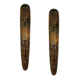 Máscara Carranca Decoração Parede Bali 2pcs - 1 Metro - Par