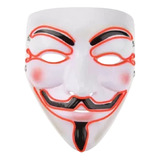 Mascara Cosplay Led Vendetta Anonymous Neon V De Vingança