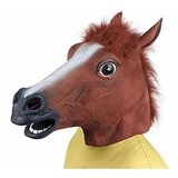 Máscara De Cabeça De Cavalo Marrom