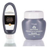 Mascára De Carvão + Sabonete Esfoliante Facial Black Abelha 