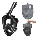 Máscara De Mergulho Anti-facial Para Adultos Com Snorkel E M