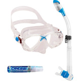 Máscara De Mergulho Cressi Marea + Dry + Anti Fog Sea Gold Cor Transparente/azul
