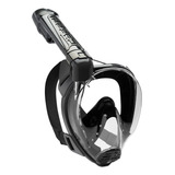 Máscara De Mergulho E Snorkeling Full Face Cressi Baron Cor Preto/preto