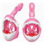 Máscara De Mergulho Infantil, Snorkel Facial Completo Para S