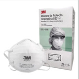 Máscara De Proteção 3m Pff2 8801 Hh N95 Com 20 Unidades