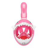 Máscara De Snorkel Facial Completa Para Crianças Com Sistema