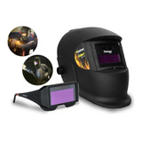 Máscara De Solda Automática + Óculos De Solda