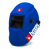 Máscara De Solda Com Escurecimento Automático Bs90 Boxer Cor Azul Liso