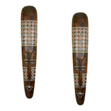 Máscara Decor Carranca Decoração Parede Bali 2pcs - 1 Metro