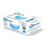 Máscara Descartável De Proteção Facial Tripla Cx C/ 50 Pçs