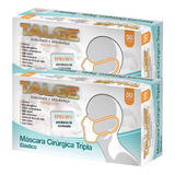 Mascara Descartavel Hosp Tripla Tnt Filtro Branca 100 Unds