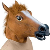 Mascara Divertida Cabeça De Cavalo Horse Ruivo Festas 