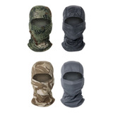Máscara Facial Camuflada Bandana Balaclava Com Capuz 4 Pcs Z