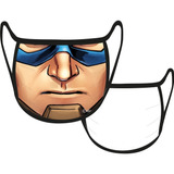 Mascara Facial Proteção Tecido Marvel Capitão