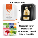 Mascara Hidratação Facial Coreana Kit C/3 Skin Care  