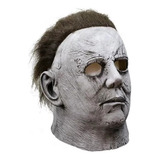 Mascara Latex Terror Michael Myers Halloween Realista Cor Branco