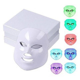 Máscara Led 7 Cores Estética Tratamento Facial Fototerapia