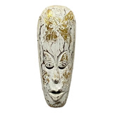 Máscara Lombok (30 Cm) Escultura Madeira