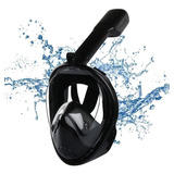 Mascara Mergulho Snorkel C Suporte Câmera - Preto Infantil P