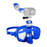 Mascara Mergulho Snorkel Suporte P/ Gopro Câmera Ação Vídeo