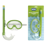 Mascara Oculos De Mergulho Snorkel Infantil Mor Envio Rápido